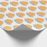 Lotus FLowers Blue Orange Holiday Gift Wrapping Paper<br><div class="desc">Hope you like this fun wrapping paper! Check my shop for more colours and patterns! Also please carefully note how Zazzle prints the pattern and make sure the size is ok for your needs. They repeat the pattern each 36" so it may not line up for your purposes. This is...</div>