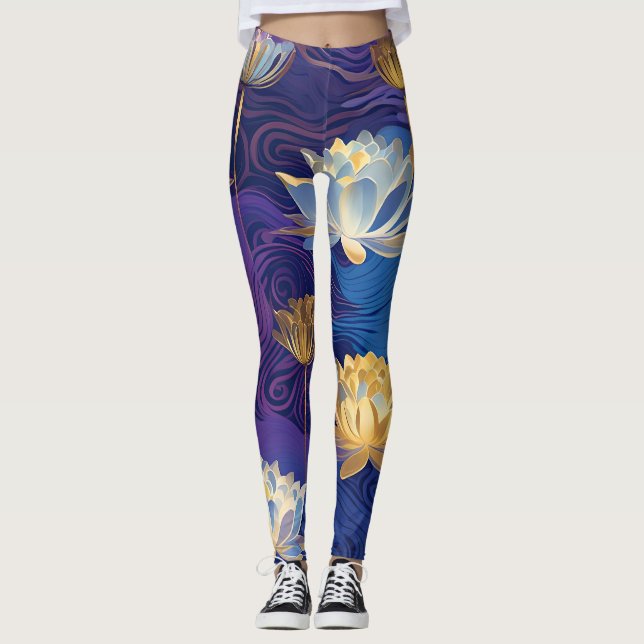 lotus flowers leggings (Front)