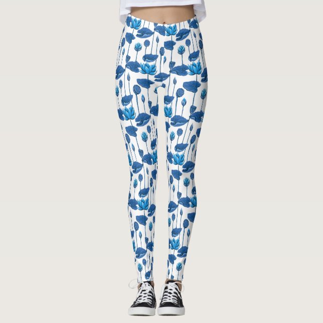 lotus flowers leggings (Front)