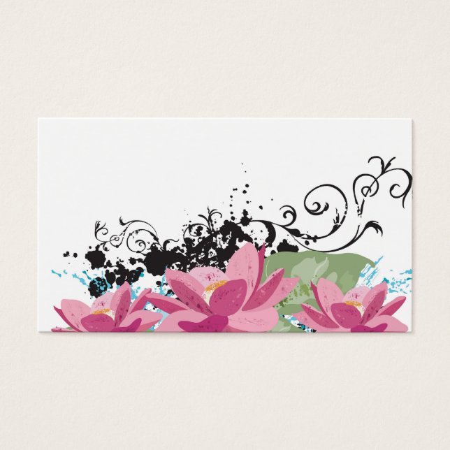 Lotus flowers Profile Card (Front)