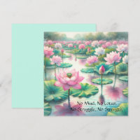 Lotus Flowers & Quote