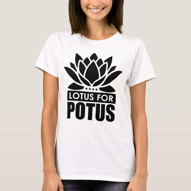 Lotus For Potus Kamala Harris Women's T-Shirt (Front)