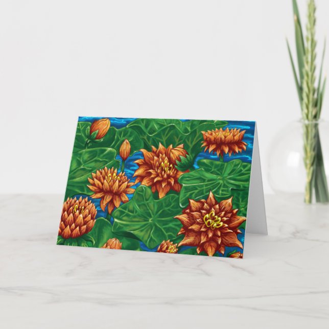 Lotus Garden Greeting Card (Front)