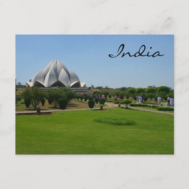 lotus garden india postcard (Front)