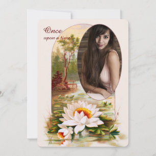 Lotus Garden Photo Invitation