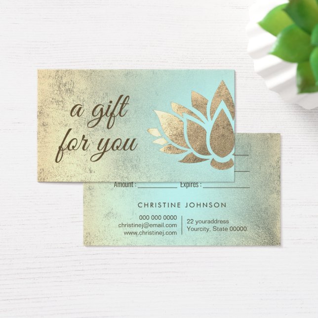 lotus gift card (Desk)
