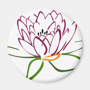 Lotus Heart Magnet
