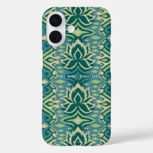 Lotus Ikat Pattern - The White Lotus iPhone 16 Case