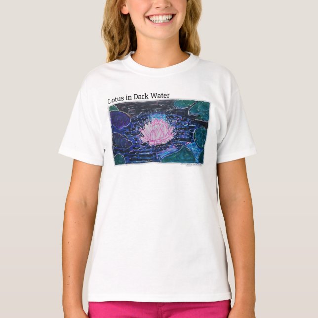 Lotus in Dark Water T-Shirt (Front)