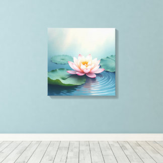 Lotus in Still Waters Canvas Print