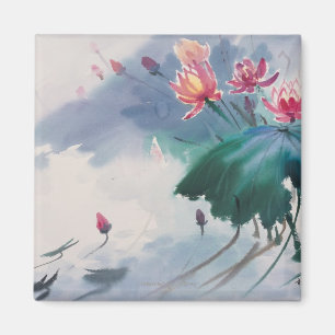 Lotus in the Pond Magnet