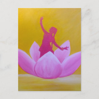 Lotus Kathak Dancer Postcard
