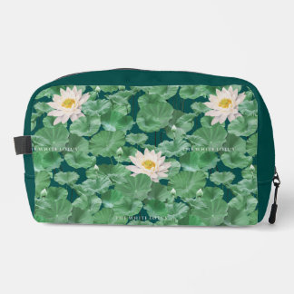 Lotus Lagoon Pattern - The White Lotus Dopp Kit