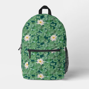 Lotus Lagoon Pattern - The White Lotus Printed Backpack