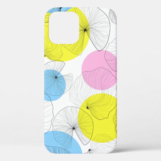 Lotus Leaves Colourful Spots Pattern Case-Mate iPhone Case (Back)