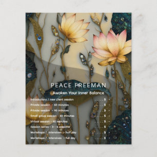 Lotus Light Awakening botanical Design Flyer