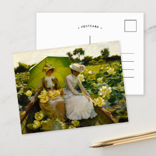 Lotus Lilies   Charles Courtney Curran Postcard