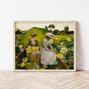 Lotus Lilies Charles Courtney Curran Poster
