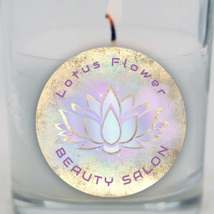 Lotus logo classic round sticker