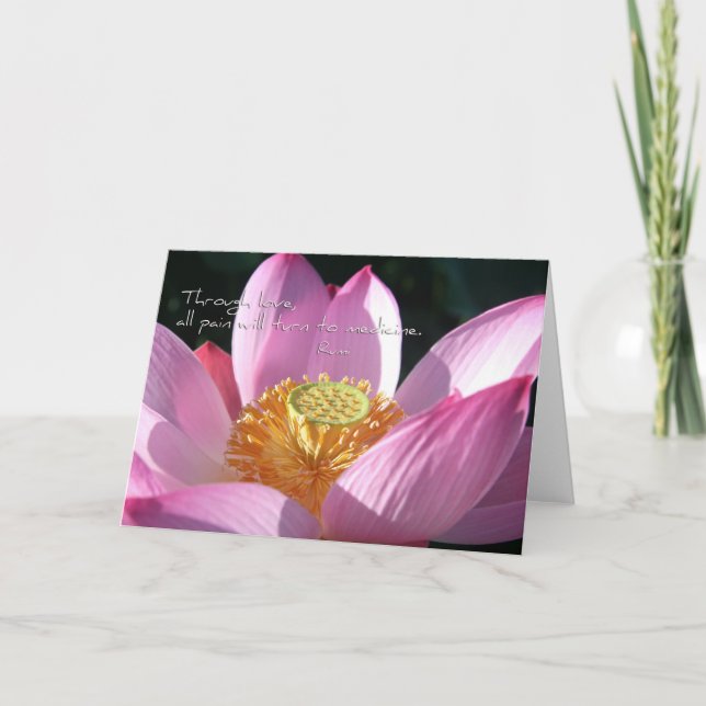 Lotus Love Holiday Card (Front)