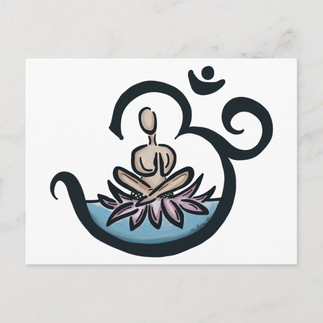 Lotus Lover Yoga Postcard (Front)
