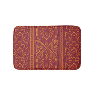 Lotus Luxe Tapestry Pattern - The White Lotus Bath Mat