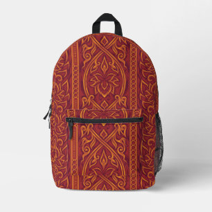 Lotus Luxe Tapestry Pattern - The White Lotus Printed Backpack
