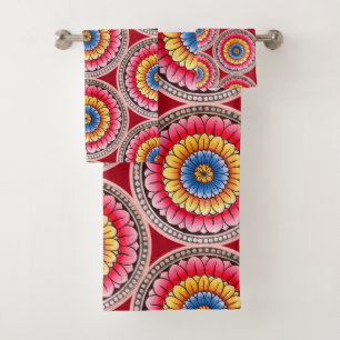 Lotus Mandala Bath Towel Set
