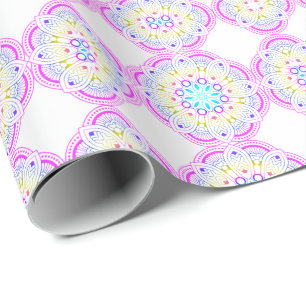Lotus Mandala Design Wrapping Paper