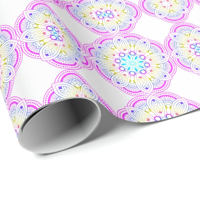 Lotus Mandala Design  Wrapping Paper (Roll Corner)