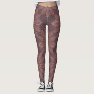 Lotus Mandala Dot - Batik Motif Bali Leggings