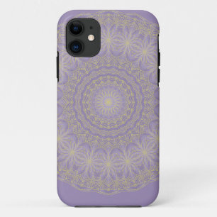 Lotus Mandala in Lilac and Gold Case-Mate iPhone Case