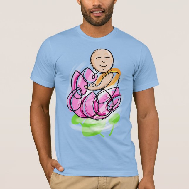 Lotus Monk Meditation T-Shirt (Front)