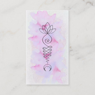 ~ Lotus Moon Energy Healer Yoga Reiki Business Card