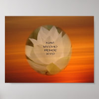Lotus "Nam Myoho Renge" Kyo Poster