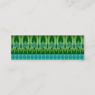LOTUS NOUVEAU: BLUE GREEN SCENE MINI BUSINESS CARD