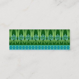 LOTUS NOUVEAU: BLUE GREEN SCENE MINI BUSINESS CARD