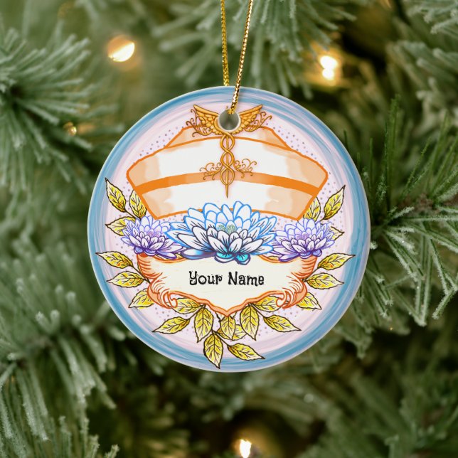 Lotus nurse cap ceramic tree decoration (Tree)