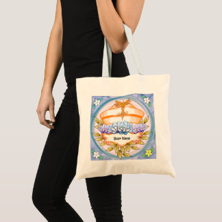 Lotus nurse cap tote bag