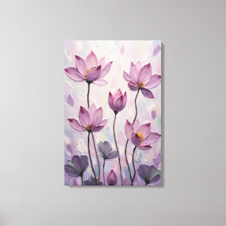 Lotus – Oil Painting Canvas Print