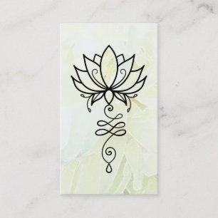 *~* Lotus Ombre Yoga Sacred Geometry Nirvana Business Card