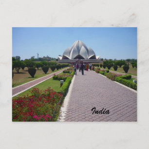 lotus path india postcard