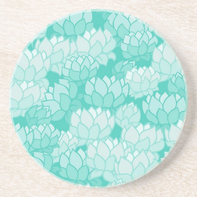 Lotus pattern 2 coaster (Front)