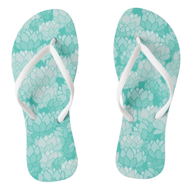 Lotus pattern 2 jandals (Footbed)