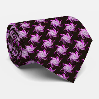 Lotus Pattern Glass Art 1A Tie