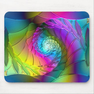 Lotus Pattern Glass Art 2A Mousepad