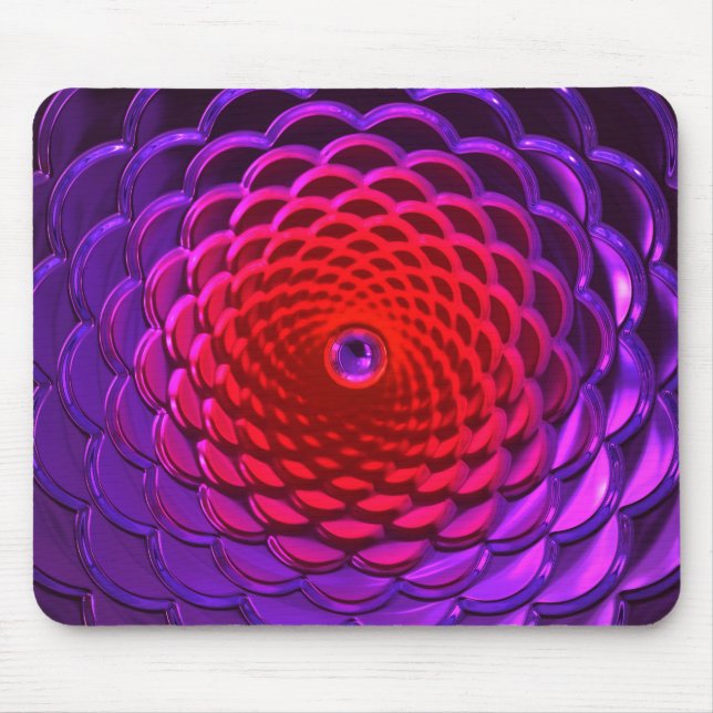 Lotus Pattern Glass Art 3A Mousepad (Front)