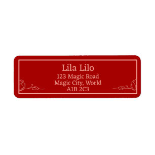 Lotus Personalized Return Address Label