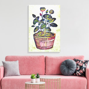 Lotus Plant Canvas Print