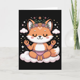 Lotus Pose Mandala Design For Mindfulness Cute Yog Card